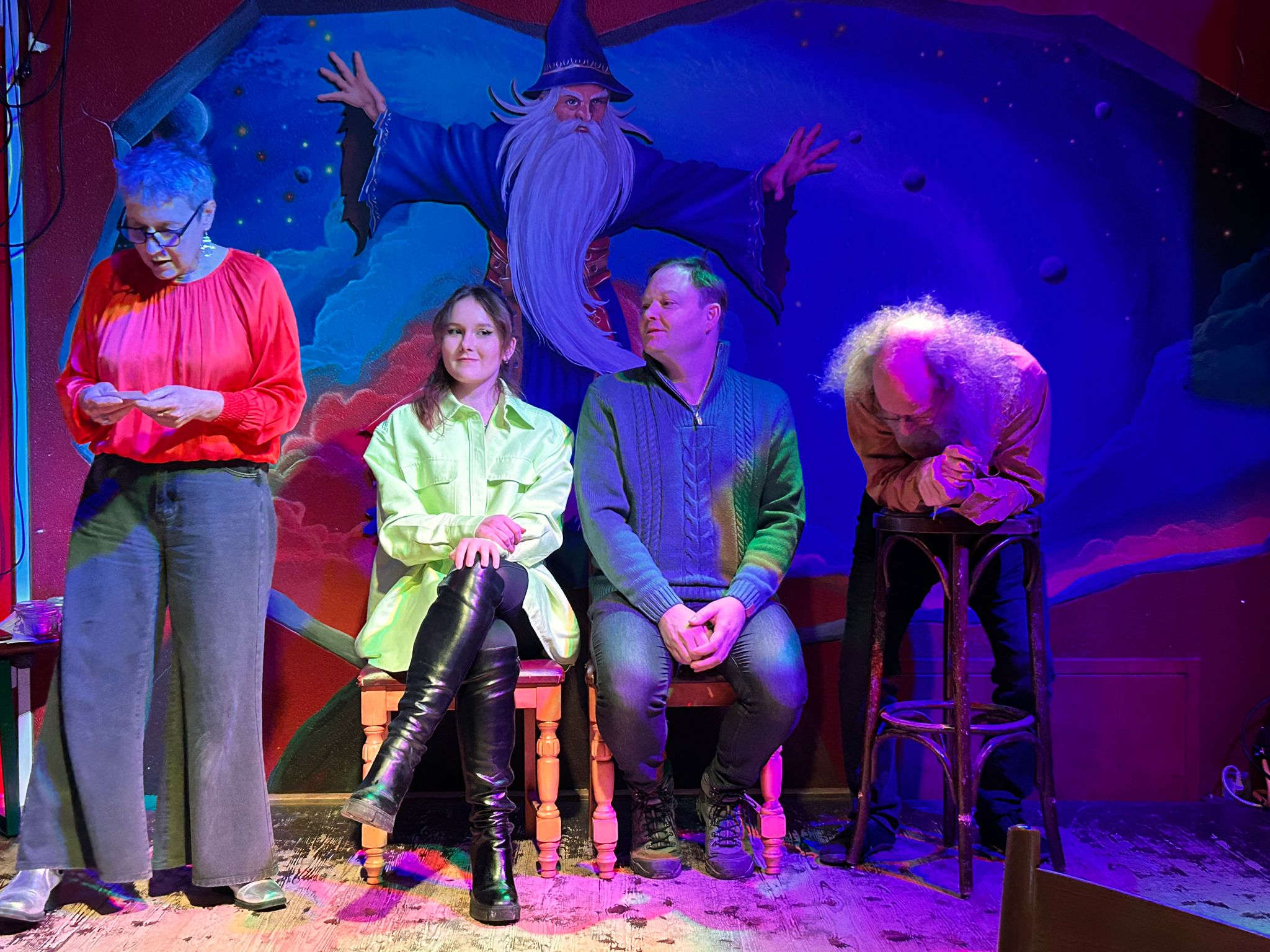 Improvistis zu viert auf der WeyHalla Bühne